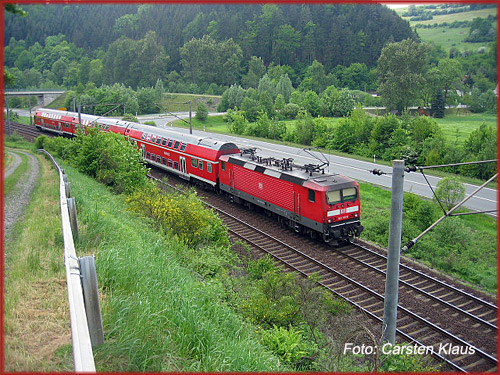 Regionalbahn bei Oberloquitz