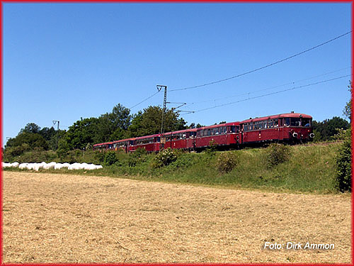 Schienenbaus VT 798 bei Ebersdorf