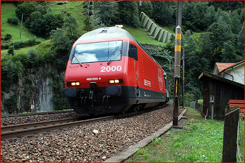 Baureihe re460 in der Wattinger Kurve