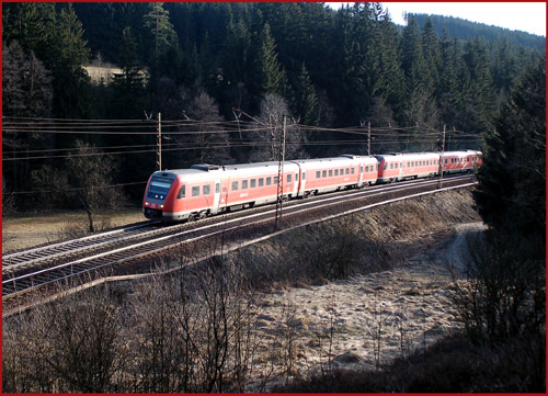 Triebwagen 612 als Regionalexpress 