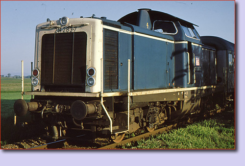 Bahnhof Wiesenfeld Diesellok Baureihe BR 211